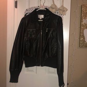 Faux Leather Jacket